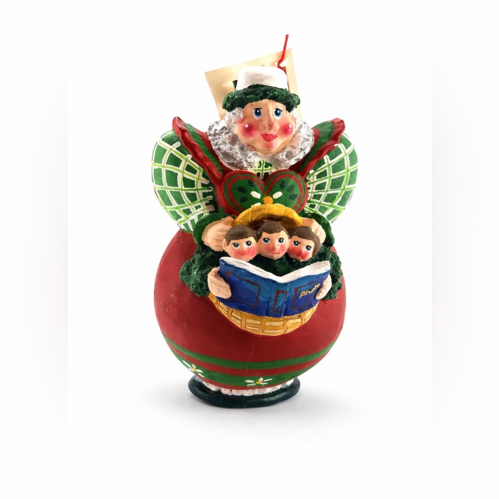 Vintage Dept 56 Christmas Ornament Angel Children Photo Album Family Memory 5” - Picture 2 of 9